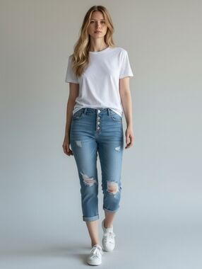 Boyfriend Jeans | Denium | Casual | Size 2x | Fits Like a XL